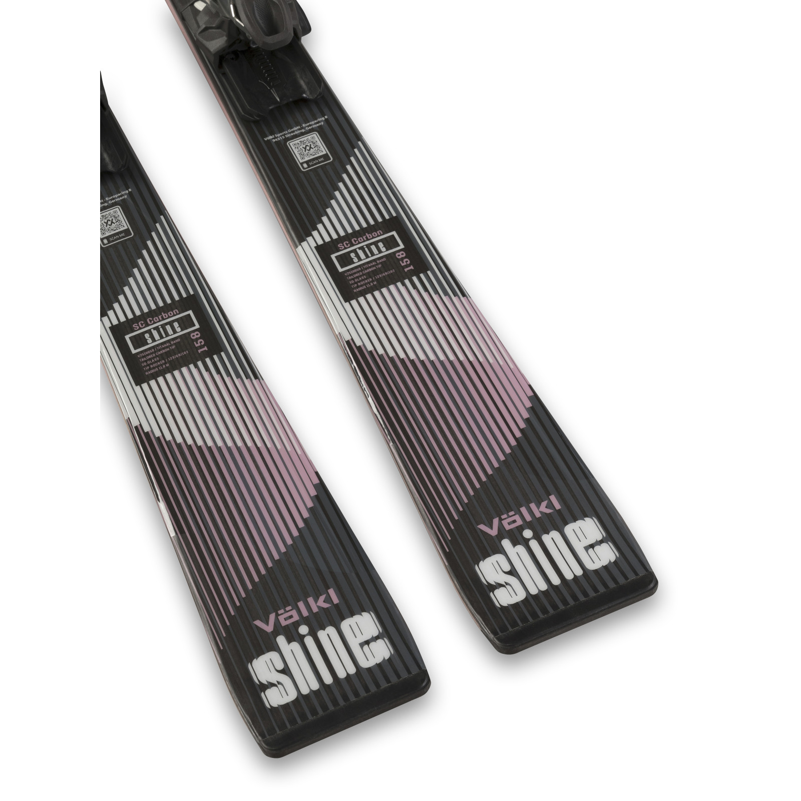 Гірські лижі Shine SC Carbon - 148 см з кріпленням Marker vMotion