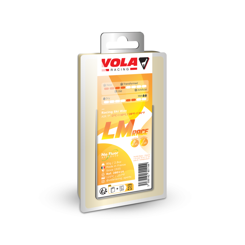 Віск для лиж LM Racing Yellow - 80 г від виробника VOLA Racing