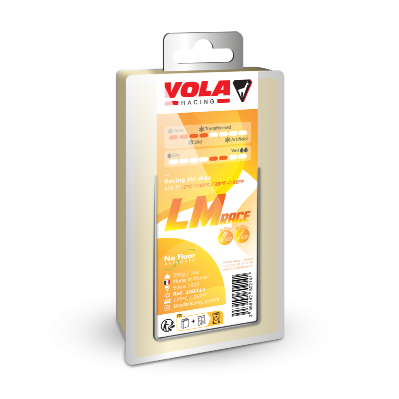 Віск для лиж LM Racing Yellow - 200 г від виробника VOLA Racing