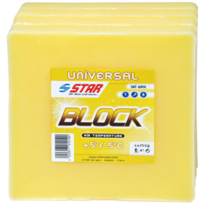 Парафін BLOCK [+5 / -5°C] 1кг від виробника STAR SKI WAX